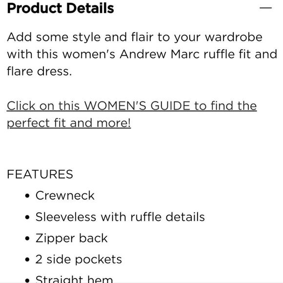 Women's Andrew Marc Ruffle Fit And Flare Mini Dress,size 10 - Picture 7 of 9